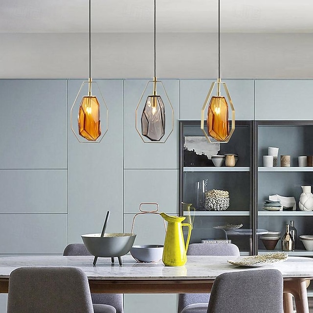 Lampada A Soffitto LED A Cristallo 3 Anelli, Moderna E Dimmabile Con Telecomando Per Soggiorno E Camera Da Letto (3000K-6000K)