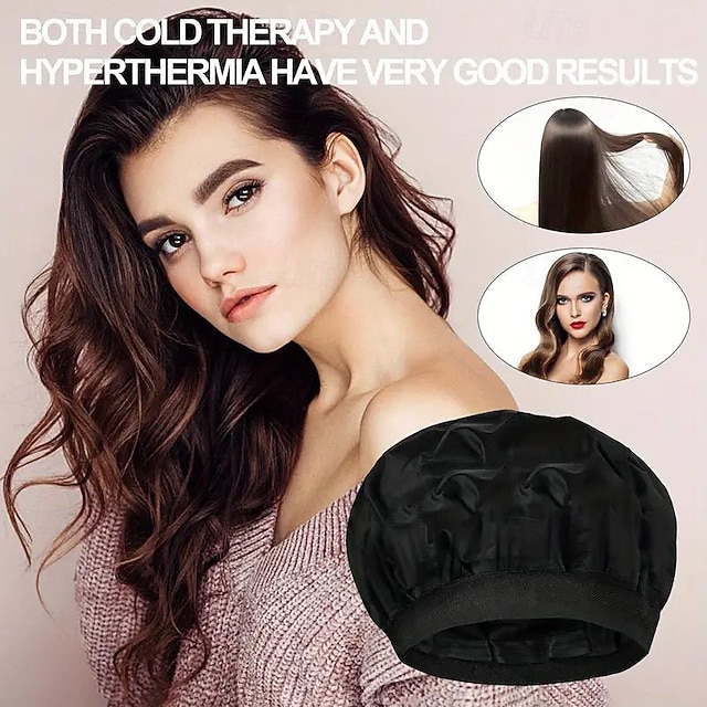  1 stk dyb conditioning hot cap uden ledning damper dyb hår carecap hårstyling og pleje damp cap hot therapy og spaevaporation gel cap
