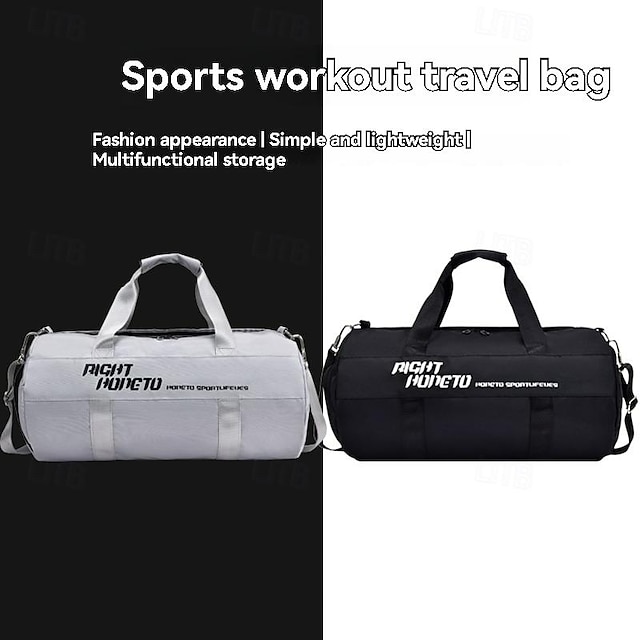  Herren Sporttaschen Reisetasche Oxford Stoff Täglich Reise Reißverschluss Hohe Kapazität Klappbar Leichtgewichtig Geometrisch Schwarz Weiß