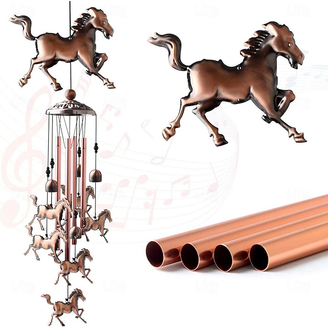 Pure Hand-Made Copper Wind Chimes,Animals Wind Chimes for Outside Clearance Copper Windchimes Outdoors Patio Decor House Warming Gifts Outdoor Wind Chimes Garden Decor for Outside Porch Yard Decoratio 25