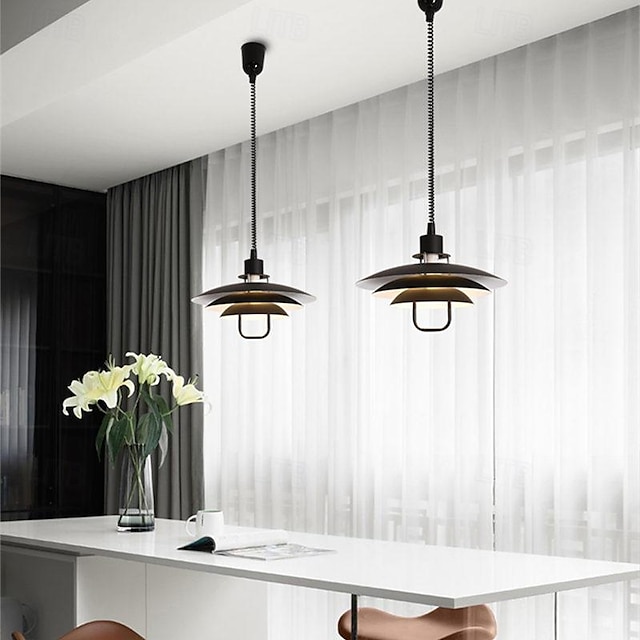  Lampa wisząca LED w kształcie przezroczystego szkła o eleganckim wyglądzie 1-punktowa 38/48 cm metalowa nowoczesna sypialnia biuro 110-240 V