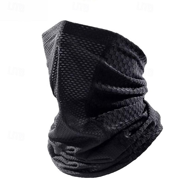  Neck Gaiter Neck Tube Bandana Sports Scarf Face Mask Anti-Insect Dust Proof Lightweight Soft Comfortable Bike / Cycling Black for Women's Adults' Traveling Mountaineering Recreational Cycling Solid