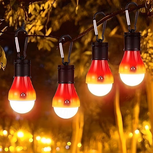  sy002 אור LED פנסים ותאורה לאוהל עמיד במים 50 lm LED LED 1 פולטות 1 מצב תאורה עם סוללות עמיד במים קל משקל מחנאות / צעידות / טיולי מערות דיג דיג קמפינג חוץ צבעים אקראיים וו אדום קרבינה אדומה