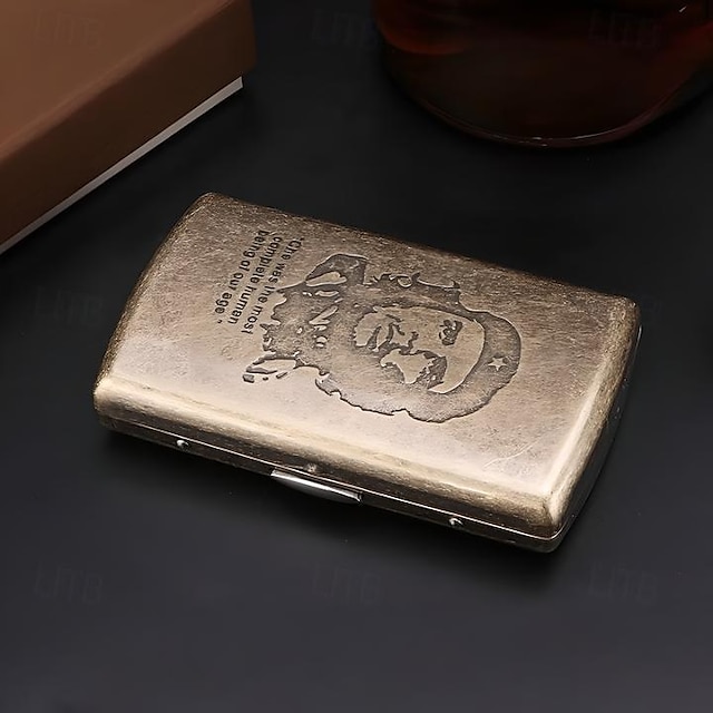  étui à cigarettes en métal de style vintage, modèles multiples, support créatif unique (peut accueillir 12 cigarettes)
