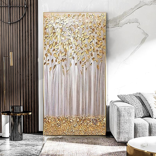  kézzel festett texturált absztrakt olajfestmény arany levél falfestmény modern otthoni olajfestményhez szállodai és hálószobás dekorációhoz keret nélkül