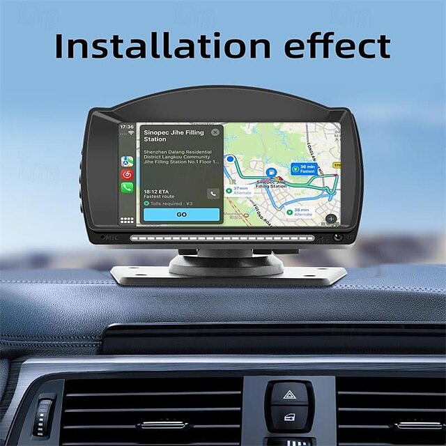  Lecteur mp5 portable de voiture de 4,7 pouces avec caméra de recul à écran IPS pour voiture GPS navigation Bluetooth airplay miroir lien transmetteur aux/fm