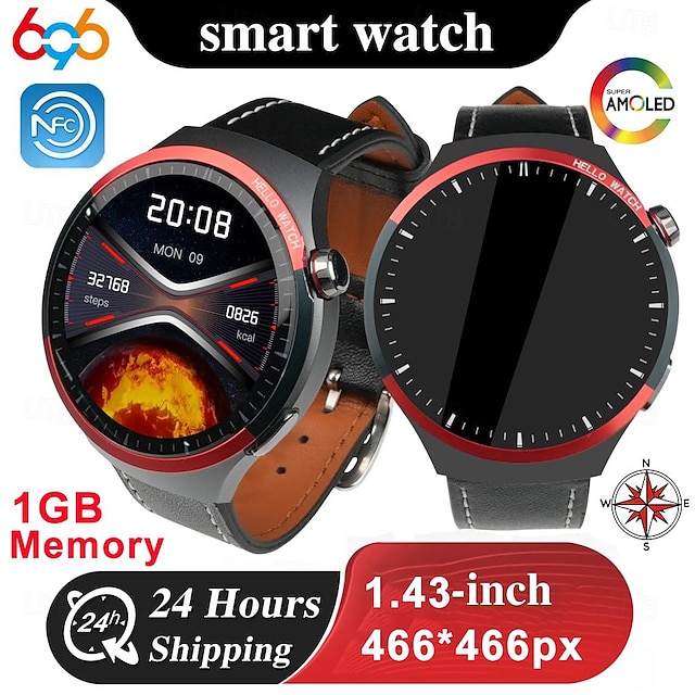 696 HT13 Smart Watch 1.43 inch Smartwatch Fitness Running Watch