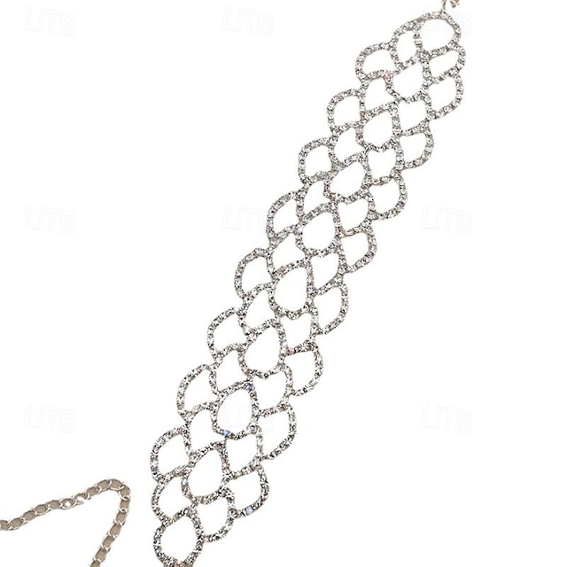  Women's Tennis Bracelet Classic XOXO Precious Fashion Simple Rhinestone Bracelet Jewelry Silver For Gift Engagement Prom