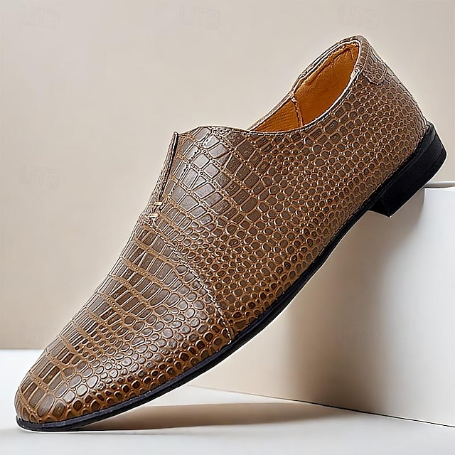  Men's Loafers & Slip-Ons Comfort Loafers Penny Loafers Leather Comfortable Slip Resistant Loafer Black Brown