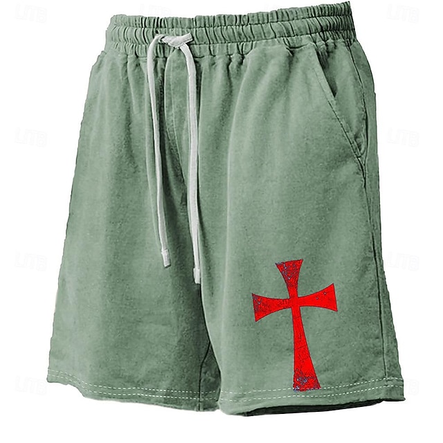  Bărbați Σταυρός Pantaloni Scurti Pantaloni Scurți de Înot Boxeri înot Talie medie Hawaiană Casual Concediu Plajă Cordon cu căptușeală din plasă Talie elastică Designer Îmbrăcăminte