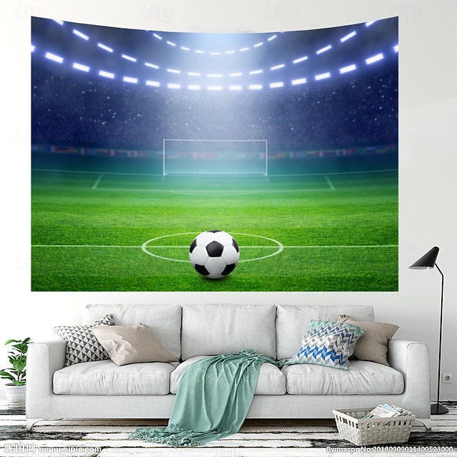  Europäische Fußball-Cup-Wandteppich zum Aufhängen, große Wandteppiche, Wanddekoration, Fotohintergrund, Decke, Vorhang, Heim, Schlafzimmer, Wohnzimmer, Dekoration