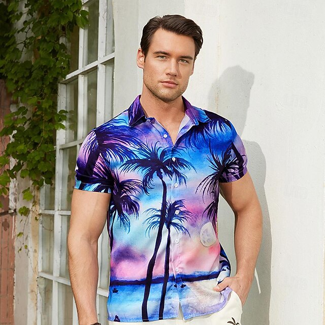 Tropical Oasis Cotton Adult Shirt main image 1