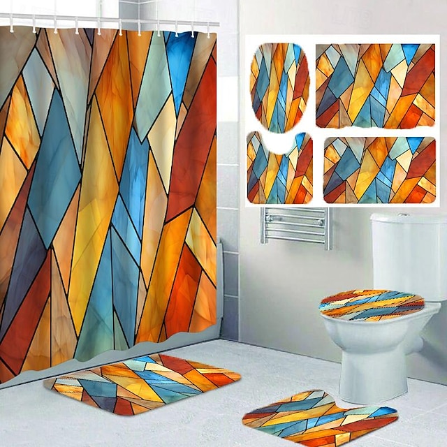  fürdőszobai dekorációs zuhanyfüggöny akasztókkal fürdőszoba dekoráció vízálló szövet zuhanyfüggöny szett 12 csomagos műanyag kampóval