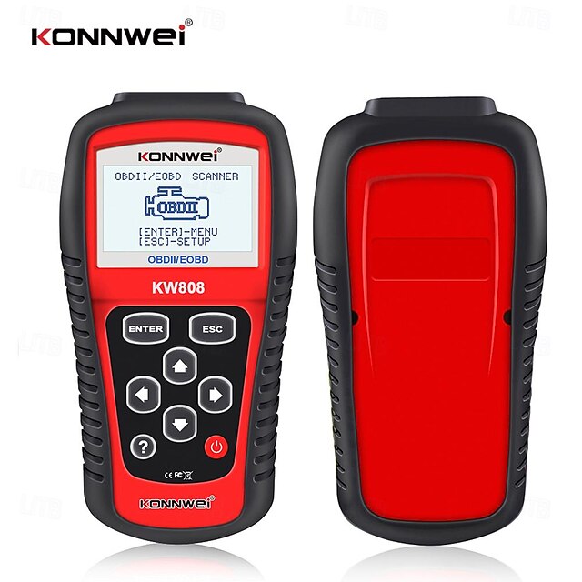  FYAUTOPER KONNWEI KW808 OBD 2 Car Scanner OBD2 Auto Automotive Diagnostic Scanner Tool Engine Fualt Code Reader Odb Tools for Cars