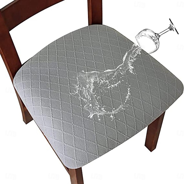  Funda impermeable para silla, taburete, funda para silla de oficina, fundas de poliéster con estampado geométrico