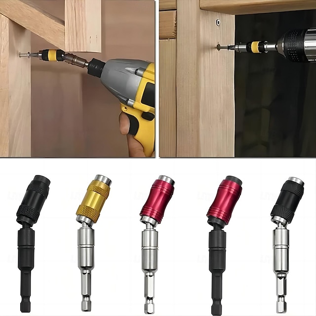  1pc Electric Screwdriver Metal Drill Bit With Straight & Pivot Modes, Metal Woodworking Tools