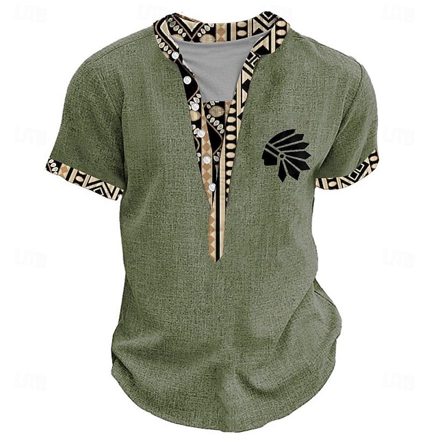 Bandana Print Men's Shirt