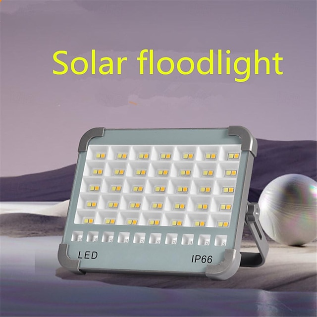  LED Solar Floodlight Rechargeable Emergency Lighting Outdoor Camping Portable Lamp Waterproof Searchlight
