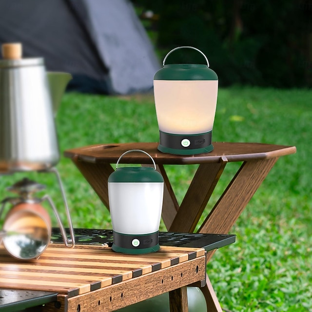  Luz de acampamento recarregável USB portátil - luz de emergência LED multifuncional à prova d'água para áreas externas
