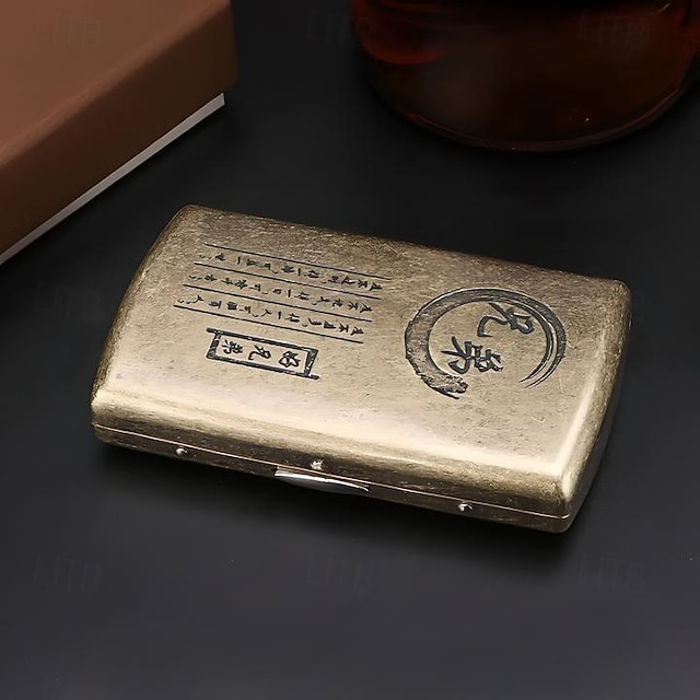 guipai cigarette case Vintage Style Metal Cigarette Case, Multiple Designs, Unique Creative Holder(Can  Accommodate 12 Cigarettes) 2026