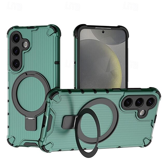  teléfono Funda Para Samsung galaxia S25 S24 S23 Ultra Plus A55 5G A35 5G A25 A15 A14 A34 A54 Funda Trasera con Soporte Soporte de carga inalámbrica Antigolpes TPU ordenador personal
