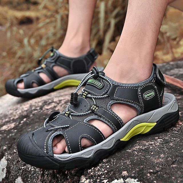  Men's Women Sandals Loafers & Slip-Ons Casual Shoes Fashion Sandals Sports Sandals Comfort Sandals Hiking Walking Sporty Casual Preppy Outdoor Daily PU Breathable Comfortable Slip Resistant Booties