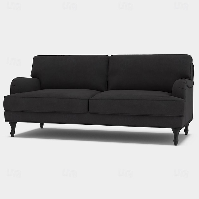  Soffoverdrag 3-sits enfärgad quiltat sammetsoverdrag