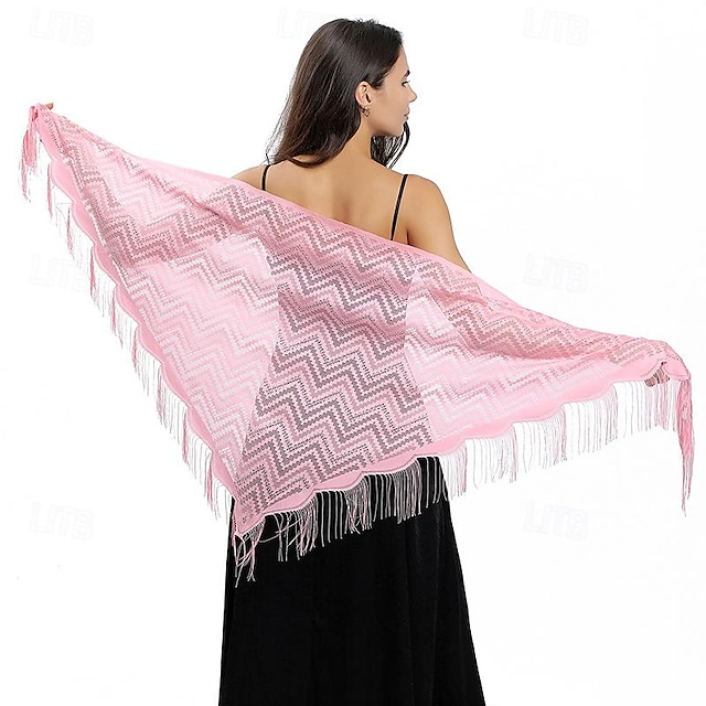  écharpe en dentelle ondulée robe de mariée robe de soirée châle en dentelle soirée dansante écharpe polyvalente pour femme