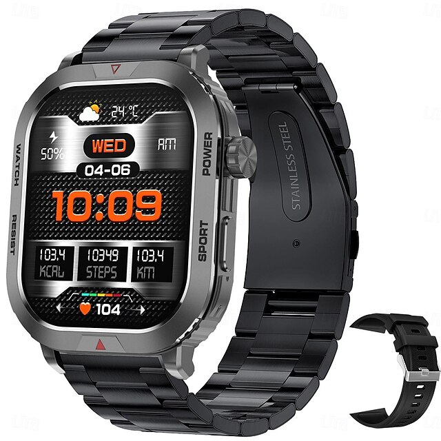  2024 relógio inteligente 2.01 polegadas smartwatch fitness running watch bluetooth pedômetro lembrete de chamada rastreador de atividade compatível com android ios mulheres homens chamadas mãos-livres