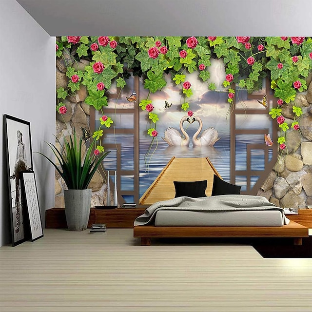  vintage kínai akasztós gobelin fal művészet nagy kárpit falfestmény dekor fénykép háttér takaró függöny otthon hálószoba nappali dekoráció