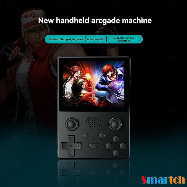  ny x6 handhållen spelkonsol för utrikeshandel dubbel joystick 3,5-tums skärm spelkonsol spelbar ps1 gba arkadsimulator