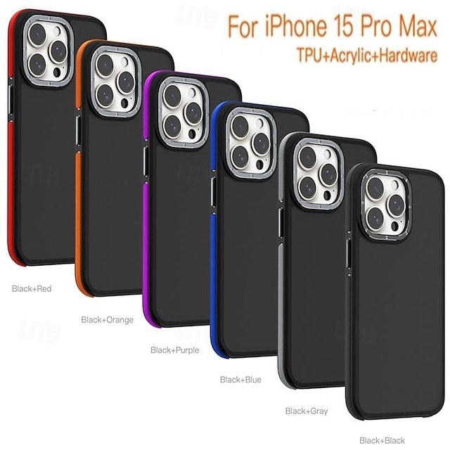  Phone Case For iPhone 15 Pro Max Plus iPhone 14 13 12 11 Pro Max Plus Back Cover Matte Frosted Shockproof Retro TPU PC