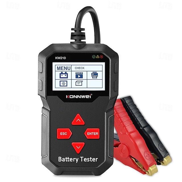  starfire konnwei kw210 automatisk smart 12v bilbatteri tester auto batteri analysator 100 til 2000cca cranking bil batteri tester
