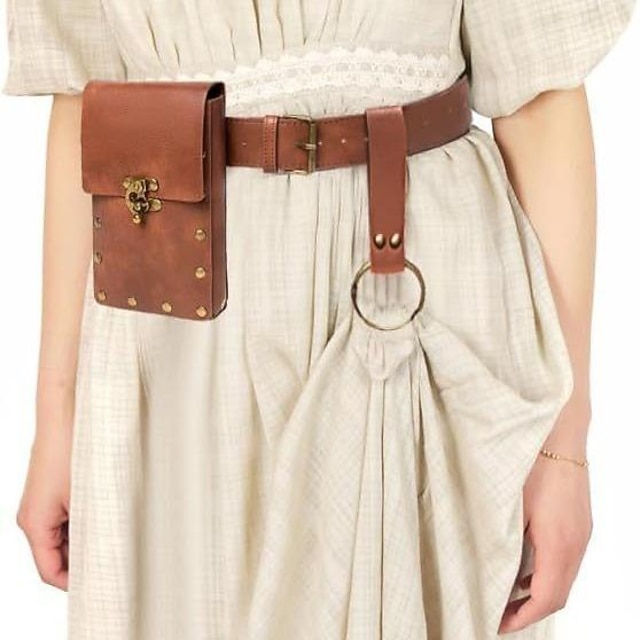  Středověké Renesanční Úbory Rytíř Viking Maškarní kostým Unisex Keltské Viking Fantazie předvečer Všech svatých Karneval Párty Renesanční jarmark LARP Dospělé Taška Pásek