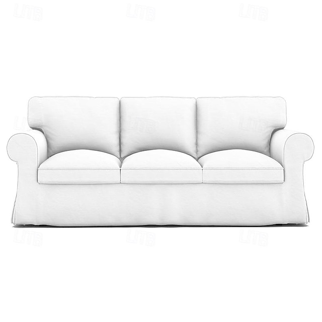  capa de sofá de algodão ektorp de 3 lugares, capa de sofá ektorp com 3 capas de almofada e 3 capas de encosto, capa protetora de móveis lavável ektorp
