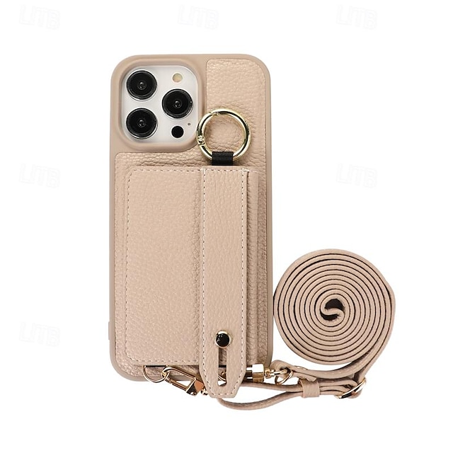  Phone Case For iPhone 16 iPhone 15 Pro Max Plus iPhone 14 13 12 11 Pro Max Plus Back Cover with Stand Holder with Wrist Strap Card Slot Retro TPU Metal PU Leather
