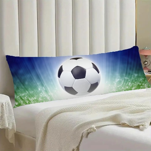  fotboll UEFA euro dekorativa slänga kropp kuddar fodral 1st mjukt fyrkantigt kuddfodral örngott för sovrum vardagsrum soffa soffstol