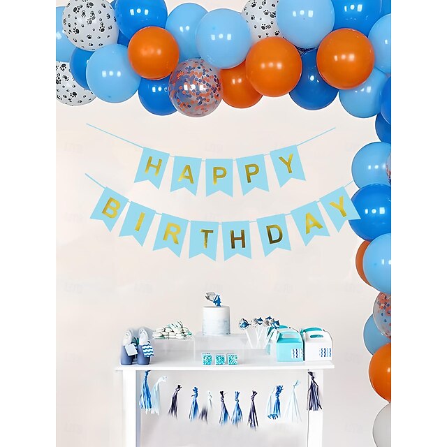 Happy Birthday Pennant Banner with Multicolored Letters Ideal for