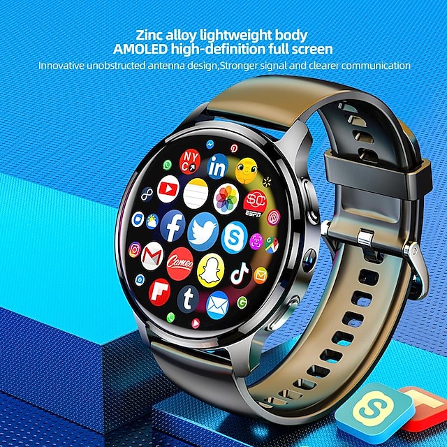 iMosi P68 Smart Watch 1.51 inch 4G LTE Cellular Smartwatch Phone 4G