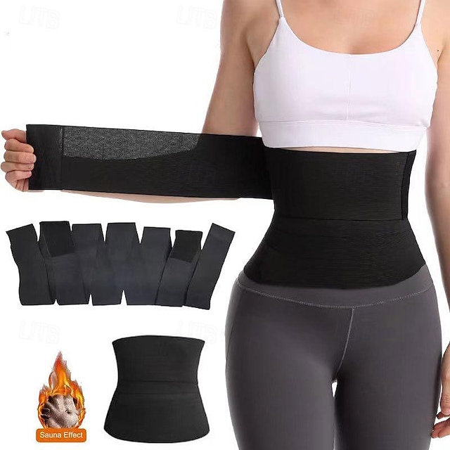  Bandagem elástica cintos de cintura plus size mulher corpo shaper bandas emagrecimento estômago trimmer envoltório cintura trainer cinto