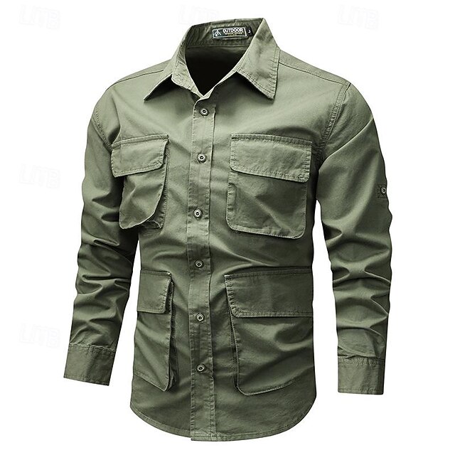 Homme Chemise Chemise décontractée Tartan Imprimés Photos Géométrie Mao