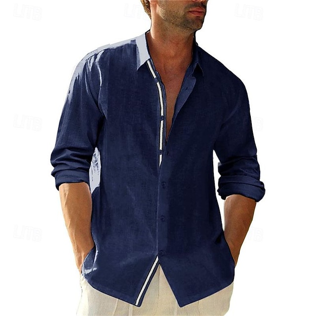 Men's Shirt Summer Shirt Button Up Shirt Casual Shirt Beach Shirt White ...