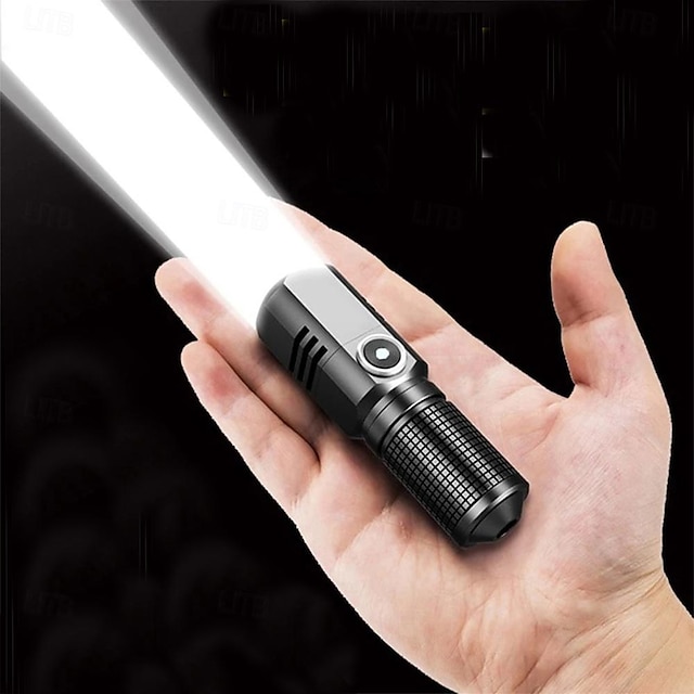  Étanche xhp50 lampe de poche led mini usb torche rechargeable zoom lanterne de pêche puissante lampe de poche tactique lampe de camping