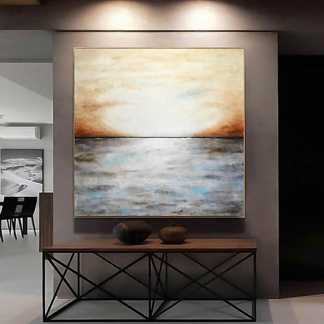  velké abstraktní malby západ slunce moře 100% ručně vyráběné zlato nebe oceán vlna malba růžová malba současné umění malba texturované umění moderní olejomalba nástěnná malba do ložnice obývací pokoj