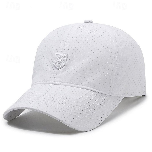  Herr Basebollkeps Solhatt Trucker Hat Svart Vit Polyester Mode Ledigt Gata Dagligen Slät Justerbara Solskyddskräm Andningsfunktion Snabb tork