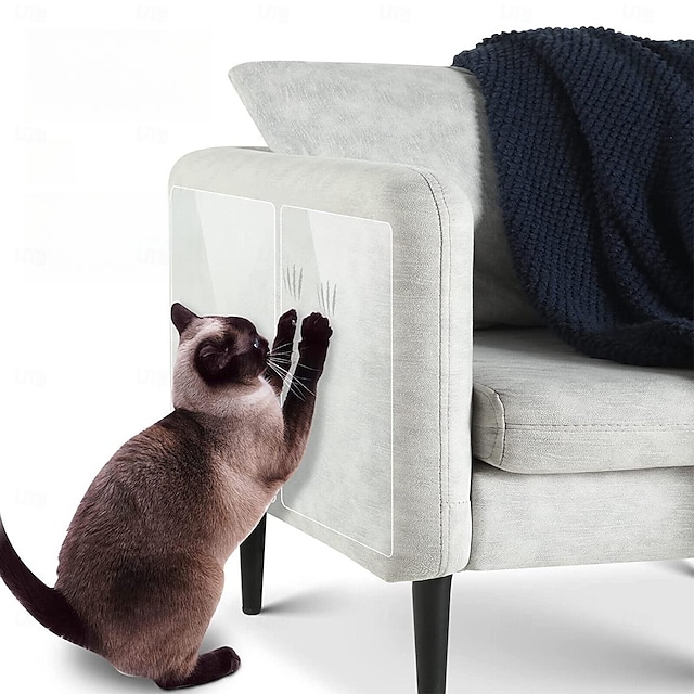 Protetores de móveis de sofá anti-gato transparentes fita protetora para gato e animal de estimação