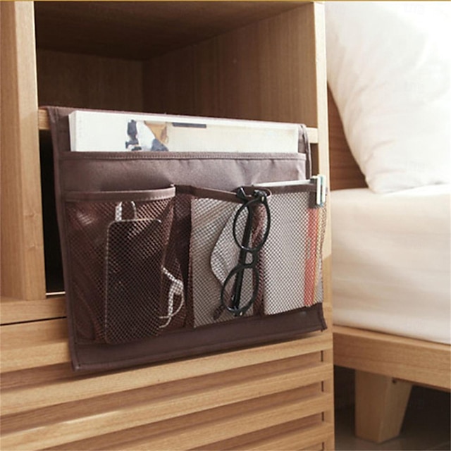  Bedside Sofa Storage Bag, Multi-functional Sofa Hanging Organizer, Dormitory Storage Pouch, Suitable for Phones, Remote Controls, Magazines, Saving Space in Home Bedroom Dormitories