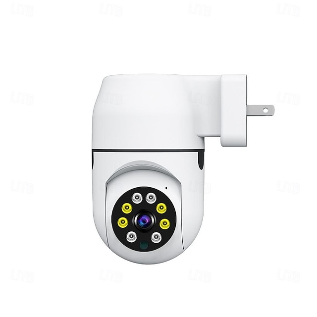  väggkontakt i kamera wifi 1080p övervakning hemsäkerhetsskydd nattseende led lampa ljus ip kameror