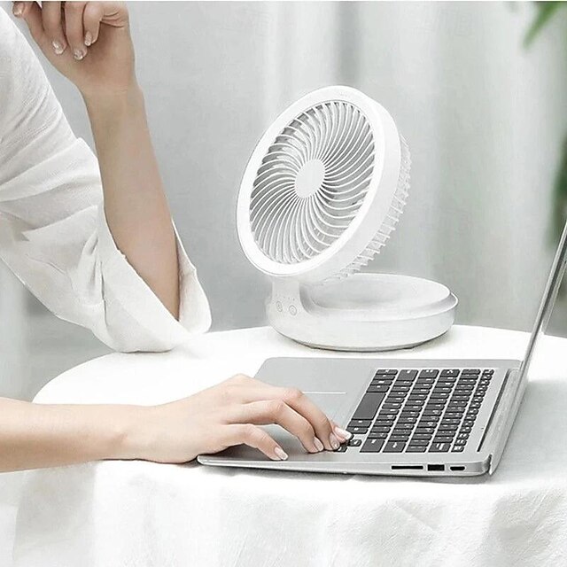 Edon E808 Wireless Suspended Air Circulation Fan USB Rechargeable Folding Electric Fan Night