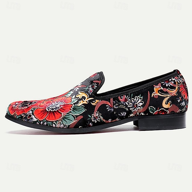  Homme Mocassins et Slip On Maillots de bain Cuir Daim Confortable Antidérapantes Mocassins Noir / Rouge